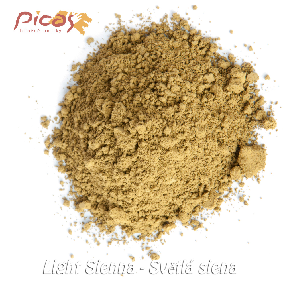 Pigment světlá siena - vzorek