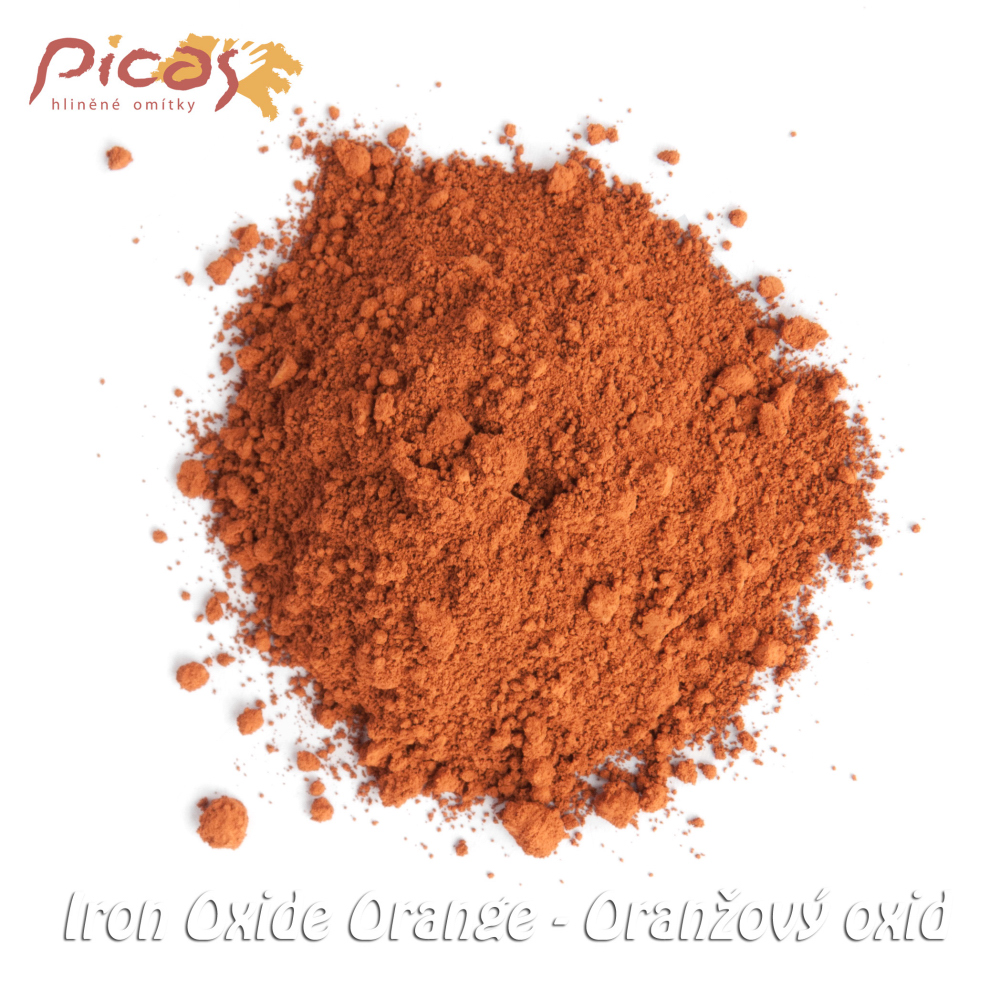 Pigment oranžový oxid - vzorek