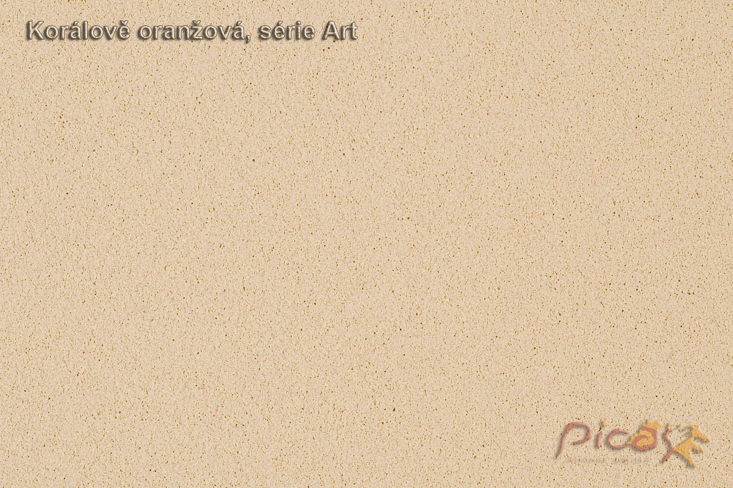 PICAS ART korálově oranžová - vzorek