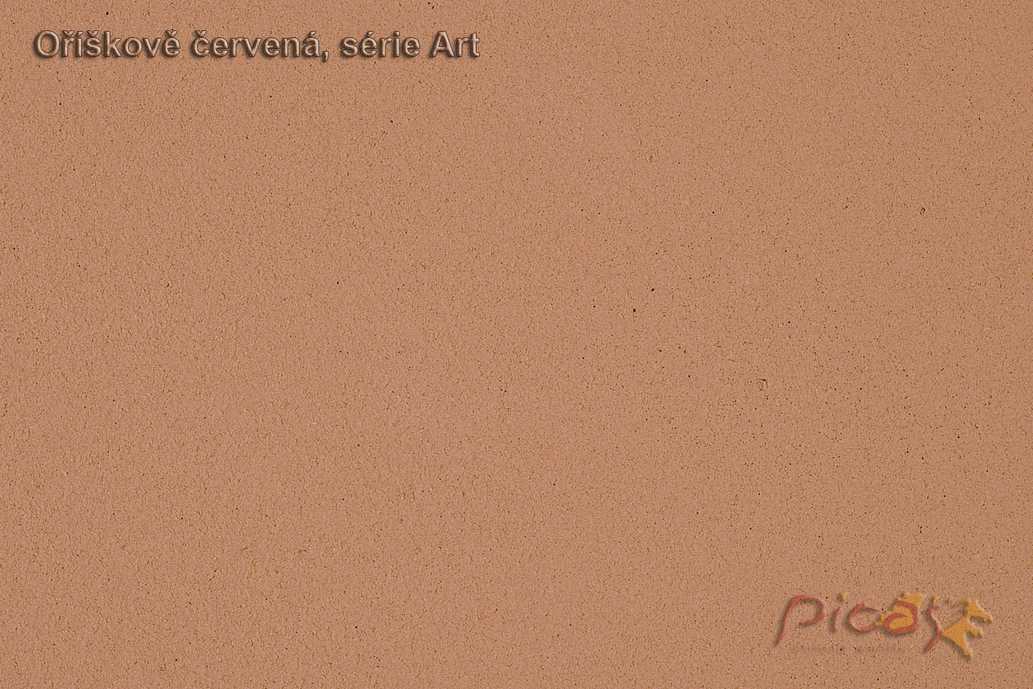 PICAS ART oříškově červená - vzorek