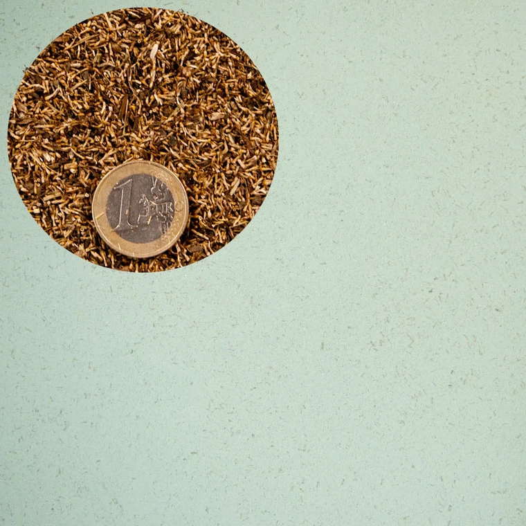 Vzorek dekorativní příměsi - kopretina